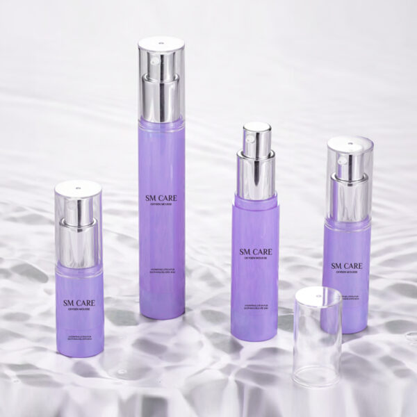 Purple Sliver Airless Bottel