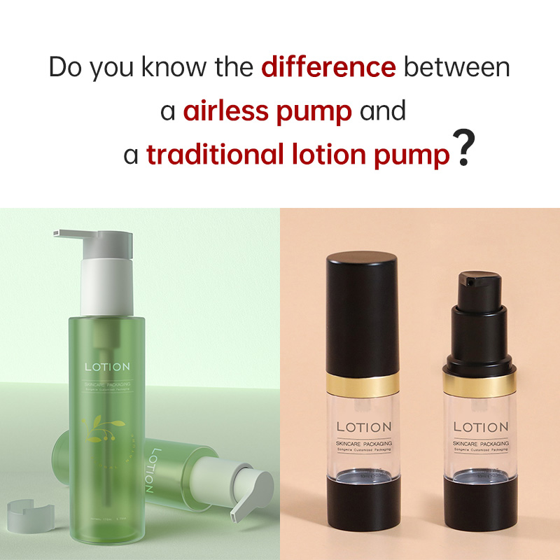 Do You Know The Difference Between A Airless Pump And A Traditional Lotion Pump