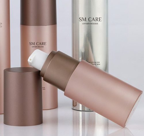 Pink Airless Pump Bottle